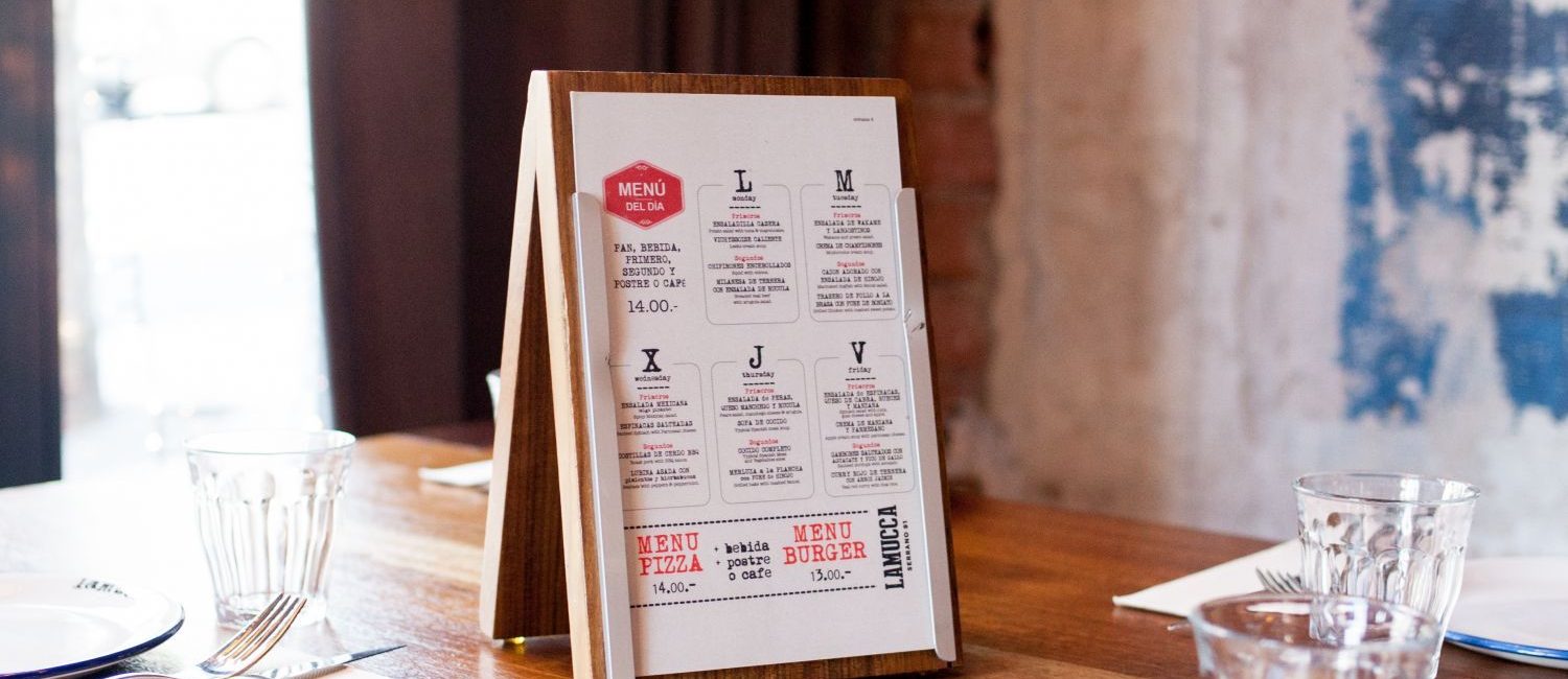 Carta Restaurante Lamucca de Serrano